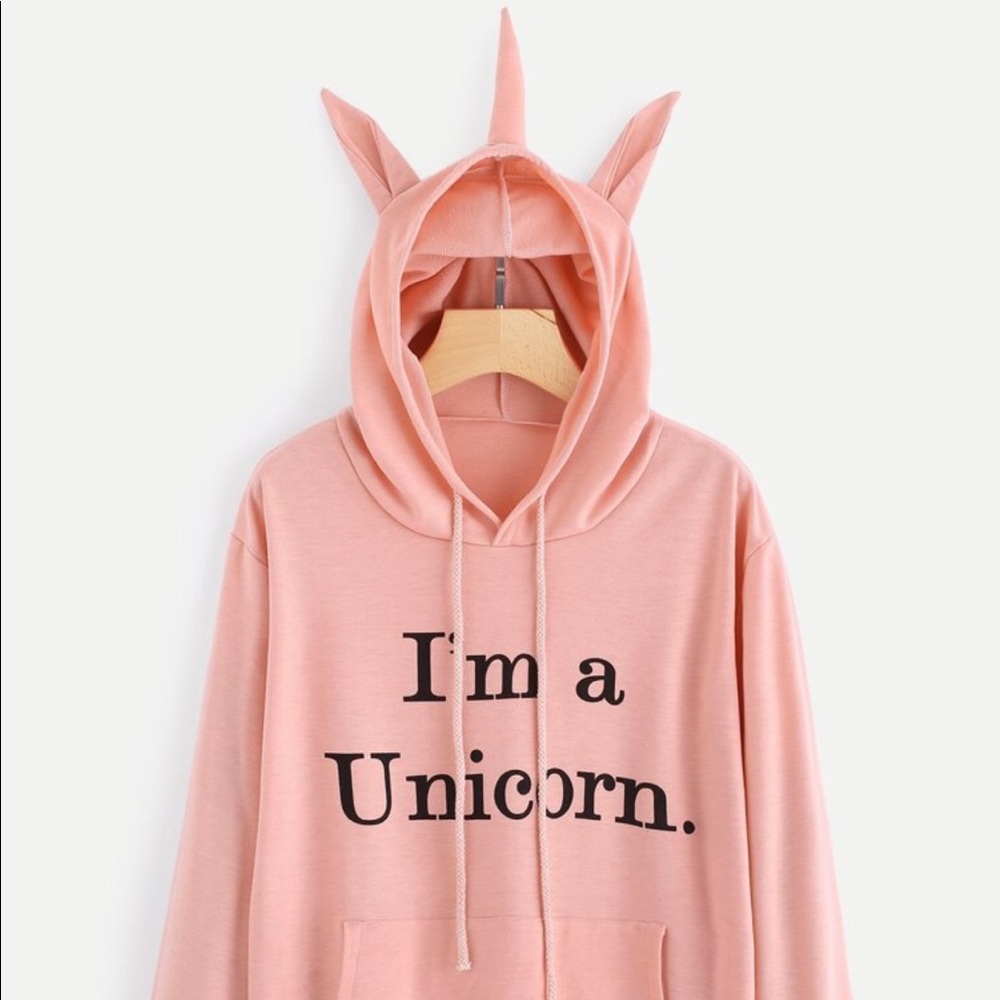 ZAFUL pink unicorn hoodie !